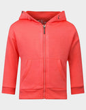 Babybugz Peach Zip Up Hoodie Organic Cotton Girls Jacket
