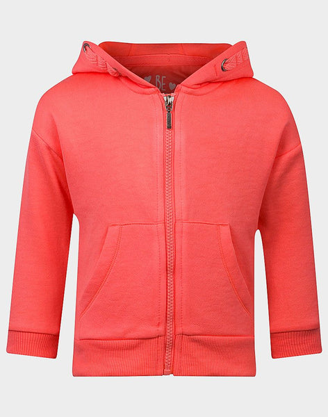 Babybugz Peach Zip Up Hoodie Organic Cotton Girls Jacket