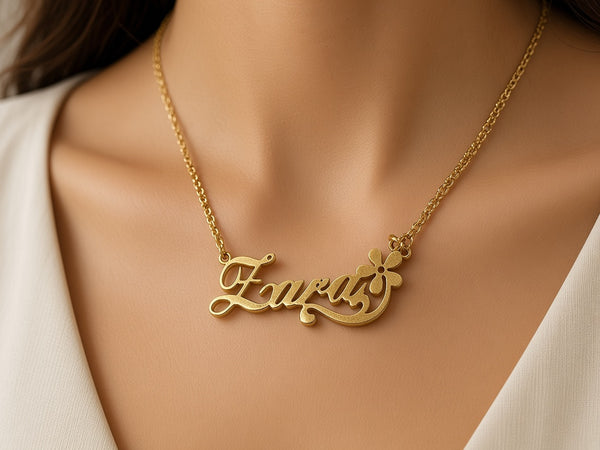 Zara Name Stainless Steel Necklace