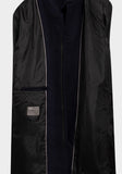 Dark Blue Mens Wool Blend Winter Topcoat
