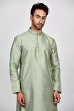 Sage Green Indian Mens Party Kurta Pajama - Asian Party Wear