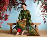 Green Digital Printed Salwar Kameez