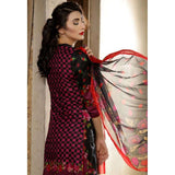 EA-28 BLACK ESHA AISHA SUMMER LAWN EMBROIDERED SALWAR SUIT - Asian Party Wear