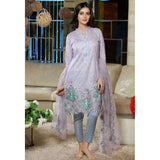 EA-33-A LIGHT PURPLE ESHA AISHA SUMMER LAWN EMBROIDERED SALWAR SUIT - Asian Party Wear