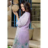 EA-33-A LIGHT PURPLE ESHA AISHA SUMMER LAWN EMBROIDERED SALWAR SUIT - Asian Party Wear