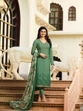 Green Royal Kaseesh Crepe Silkina Designer Salwar Suit - Asian Party Wear