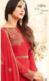 4601 RED MAISHA DESIGNER WEDDING WEAR SLIT STYLE DRESS - Asian Party Wear