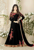 BLACK STARRING AYESHA TAKIA ANARKALI GOWN - Asian Party Wear