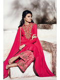 Fuchsia Pink Indian Wedding Salwar Suit Designer Party Dress - Asian Party Wear