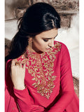 Fuchsia Pink Indian Wedding Salwar Suit Designer Party Dress - Asian Party Wear