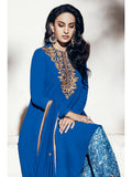 Royal Blue Pakistani Designer Dress Fancy Party Wear - Asian Party Wear