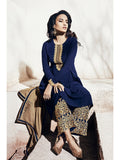 Navy Blue Indian Dress Party Designer Suit - Asian Party Wear