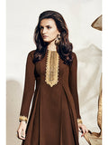 Brown Indian Salwar Suit Evening Dress - Asian Party Wear