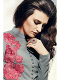 Lilac Grey Party Dress Bridal Salwar Kameez - Asian Party Wear