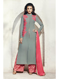 Lilac Grey Party Dress Bridal Salwar Kameez - Asian Party Wear