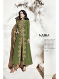 Olive Green Pakistani Wedding Dress Desi Salwar Suit - Asian Party Wear