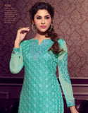 Sea Green Pakistani Suit Designer Wear - Asian Party Wear