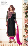 ZRSF-10158  MUSKAAN BLACK DESIGNER SALWAR KAMEEZ PARTY WEAR SUIT - Asian Party Wear