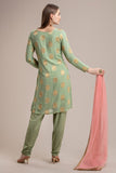 PISTA GREEN WEDDING WEAR SALWAR KAMEEZ - Asian Party Wear