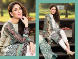 ZC04 Faraz Manan White Lawn Crescent Summer Suit 2015 [ Replica ] - Asian Party Wear