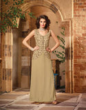 MN2704 LIGHT GOLD MAISHA NEERJA GEORGETTE SUIT - Asian Party Wear