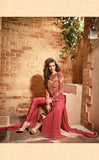 MN2709 PEACH MAISHA NEERJA GEORGETTE SUIT - Asian Party Wear