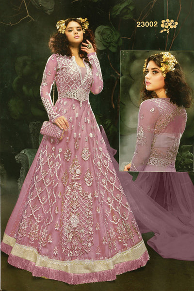 ASH ROSE INDIAN DESIGNER WEDDING AND BRIDAL GOWN - Asian Party Wear