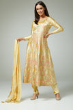 BEIGE READYMADE INDIAN ANARKALI SALWAR SUIT - Asian Party Wear