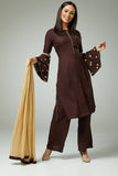 CHOCO ASYMMETRICAL BOLD DESIGNER READYMADE SALWAR SUIT - Asian Party Wear