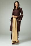 CHOCO ASYMMETRICAL BOLD DESIGNER READYMADE SALWAR SUIT - Asian Party Wear