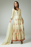 GOLD READY TO WEAR ANARKALI DRESS - Asian Party Wear