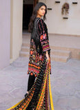 Black Ajrak Printed Lawn Kameez & Shalwar Suit Set - Asian Party Wear