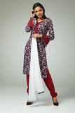 FIRED BRICK MAROON PRINTED SUMMER CASUAL WEAR SALWAR SUIT - Asian Party Wear