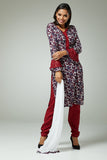 FIRED BRICK MAROON PRINTED SUMMER CASUAL WEAR SALWAR SUIT - Asian Party Wear