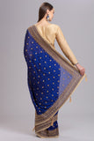 ZACS-117 ROYAL BLUE FULL SLEEVE BLOUSE INDIAN SAREE - Asian Party Wear