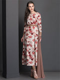 AC-34 BRIGHT FLORAL PRINT DESIGNER READY MADE DRESS - Asian Party Wear