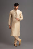 Gold Pakistani Men's Wedding Kurta Pajama Designer Wear - Asian Party Wear