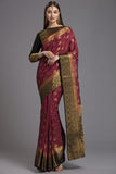 ZACS-860 STUNNING INDIAN BANARSI FESTIVE SAREE - Asian Party Wear