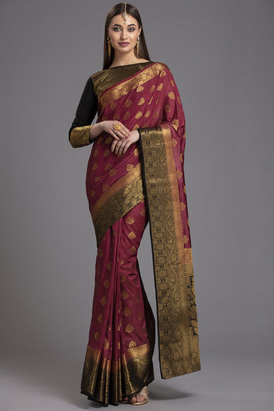 ZACS-860 STUNNING INDIAN BANARSI FESTIVE SAREE - Asian Party Wear