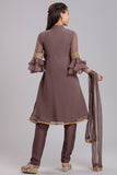 ZACG-58 MAUVE STYLISH READY TO WEAR GIRL DRESS - Asian Party Wear