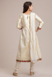 ZCG-50 BEIGE INDIAN GIRLS PARTY WEAR READYMADE SUIT - Asian Party Wear