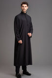 Black Jubba Arabian Style Men's Eid Outfit - Asian Party Wear