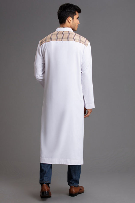 WHITE MENS EID-AL-FITR JUBBA - Main Image