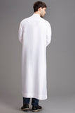 White Readymade Jubba Men's Iran's Thobes - Asian Party Wear