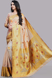 CORAL PINK & GOLD INDIAN WEDDING WEAR SAREE - Asian Party Wear