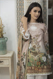 DUSTY BROWN PRINTED READY MADE PAKISTANI SUIT - Asian Party Wear