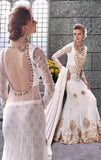 White Zoya Elite Designer Dress - Asian Couture Uk - Asian Party Wear