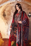 ZVL-18 RED SILK VELVET GUL AHMAD SALWAR KAMEEZ SUIT [ Replica ] - Asian Party Wear