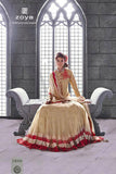 Gold & Red Zoya Elite Designer Dress - 5-Piece Suit - Asian Party Wear