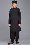 Black Designer Boy Dress Desi Kids Kurta Shalwar - Asian Party Wear